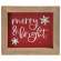 Merry & Bright Snowflakes Framed Sign #36455