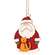 Santa With Cat Wooden Ornament