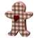 Small Buffalo Check Chunky Gingerbread Man #36470