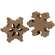 Distressed Wooden Chunky Snowflake, 2 Asstd.
