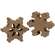 Distressed Wooden Chunky Snowflake, 2 Asstd. #36635