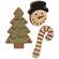 3/Set, Wooden Christmas Cookies #36803