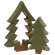 2/Set, Wooden Christmas Tree Cutout Set #36664