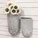 Shabby Chic Round Geometric Wall Buckets, 2/Set 54148;