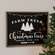 Farm Fresh Christmas Trees Black & White Wood Sign 65301;