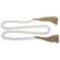 White Beaded Garland w/Tassels, 48"
