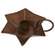 Flower Taper Holder with Handle, Rusty