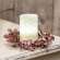 Burgundy Fall Ombre Eucalyptus Leaf Candle Ring 18205
