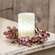 Burgundy Fall Ombre Eucalyptus Leaf Candle Ring 18205;