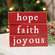 Faith, Hope or Joyous Thin Mini Block, 3 Asstd. 36336;