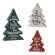 Christmas Carol Wooden Trees, 3/Set 36345