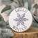 Hello Winter Snowflake Circle Easel Sign 36440;