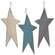 Farmhouse Colors Primitive Star Ornament, 3 Asstd.