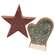 2/Set, Mitten & Star Wooden Cookies