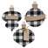 Buffalo Check Traditional Customizable Clip Ornament, 3 Asstd.