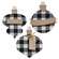 Buffalo Check Traditional Customizable Clip Ornament, 3 Asstd. #36697