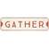 Gather White Metal Sign