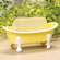 Yellow Iron Bathtub Soap Dish 70117;
