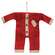 Santa's Jammies Red Large Hanger Ornament