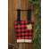 Santa's Buffalo Check Suspenders Large Hanger Ornament #CS38456