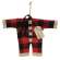 Santa's Jammies Buffalo Check Small Hanger Ornament #CS38478