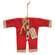 Santa's Jammies Red Small Hanger Ornament