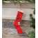 Merry Christmas Red Fabric Stocking Ornament #CS38677