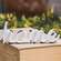 Home Distressed White Resin Sitter  13126;