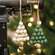 Wooden Bead Christmas Tree Ornament, 2 Asstd. 36253