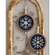 Snowflake Beaded Round Hanger, 2 Asstd. 36266;