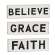 Faith, Grace, Believe Skinny Block, 3 Asstd. 36340