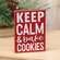 Keep Calm & Bake Cookies Block Sign 36780;