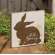Hello Spring Bunny Silhouette Block Sign #36834