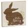 Hello Spring Bunny Silhouette Block Sign #36834