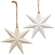 Distressed Wooden Moravian Star Ornament, 2 Asstd. #36978