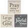 Let Go & Let God Square Block, 3 Asstd.