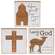 Lamb of God Square Block, 3 Asstd.