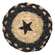 Braided Black Star Jute Coaster