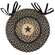 Braided Black Star Jute Chair Pad #54189