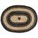 Braided Black Star Jute Placement;