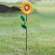 Metal Sunflower Garden Stake -