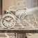 Farmhouse White Bicycle Clock 75013;