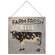 Farm Fresh Milk Gray Hanging Metal Sign