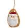 Beaded Santa Fabric Ornament