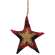 Red & Black Buffalo Check Star Fabric Stitched Ornament #15270