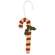 Candy Cane Ornament w/ Holly