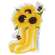 Hello Sunshine Sunflower Boots & Bees Chunky Sitter #36845