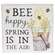 Bee Happy Spring is in the Air Gnome Box Sign