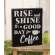 Rise & Shine Box Sign #36881
