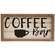 Coffee Bar Shiplap Look Framed Sign